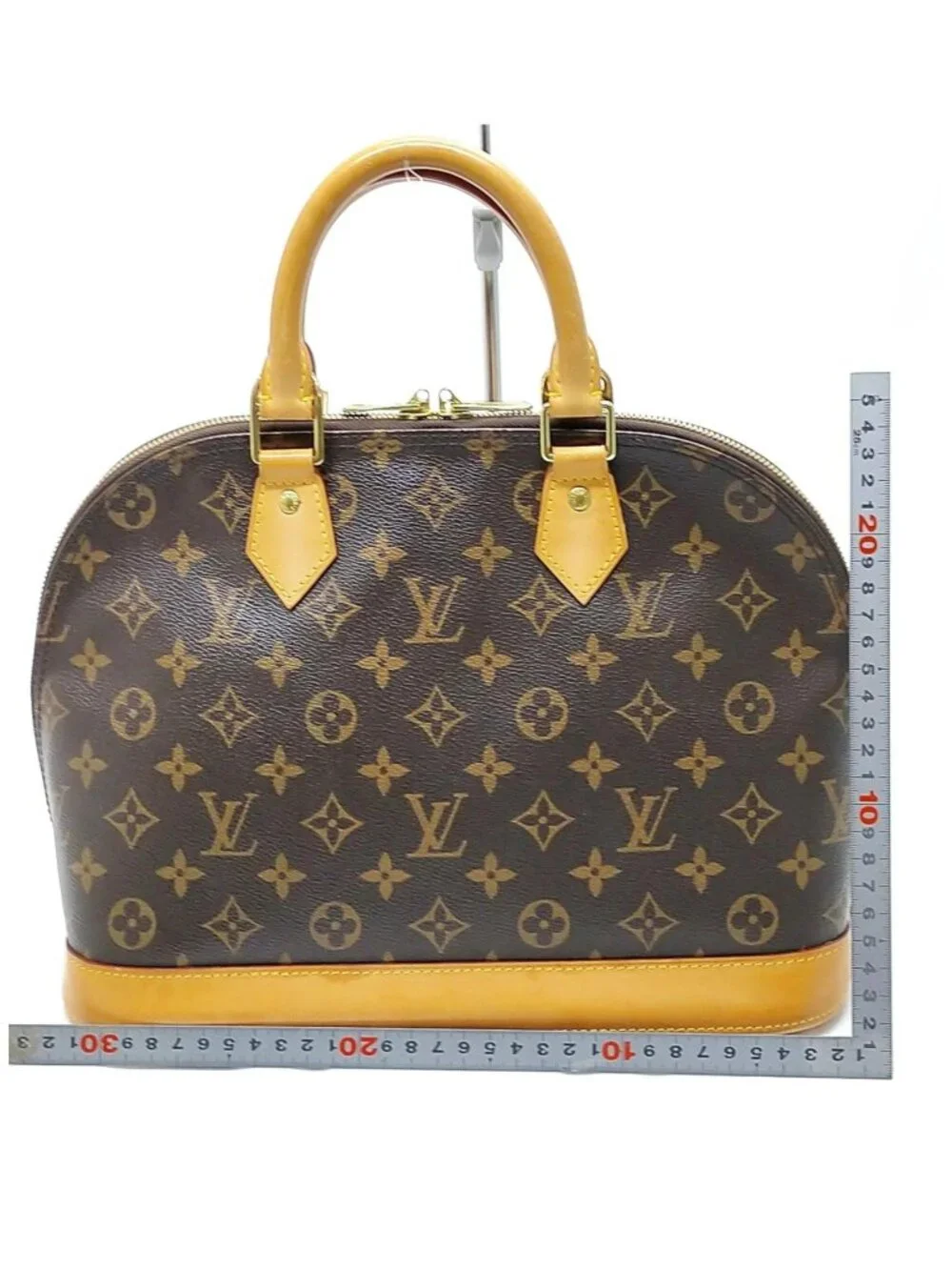 Authentic Louis Vuitton Alma Monogram Satchel Handbag